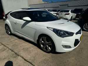 2012 Hyundai Veloster FS Coupe D-CT White 6 Speed Sports Automatic Dual Clutch Hatchback
