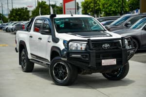 2019 Toyota Hilux GUN126R Rugged Double Cab White 6 Speed Sports Automatic Utility