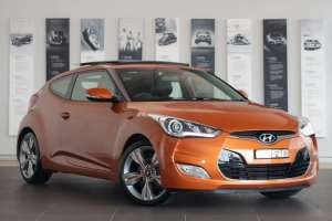 2014 Hyundai Veloster FS3 Coupe D-CT Orange 6 Speed Sports Automatic Dual Clutch Hatchback