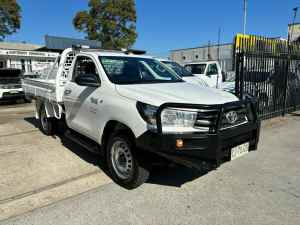 2016 Toyota Hilux GUN126R SR (4x4) White 6 Speed Automatic Cab Chassis
