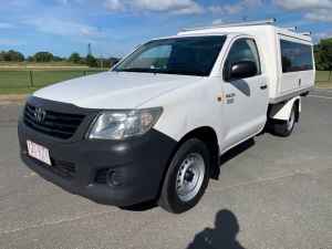 2011 Toyota Hilux TGN16R Workmate White 5 Speed Manual Cab Chassis Slacks Creek Logan Area Preview