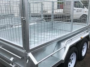 Heavy Duty 10 x 6 Galvanized Trailer 2.0 GVM with 900 High Cage