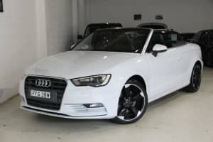 2015 Audi A3 8V MY16 Ambition S Tronic Quattro White 6 Speed Sports Automatic Dual Clutch Cabriolet
