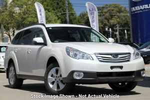 2012 Subaru Outback B5A MY12 2.5i Lineartronic AWD White 6 Speed Constant Variable Wagon