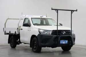 2021 Toyota Hilux TGN121R Workmate 4x2 White 6 Speed Sports Automatic Cab Chassis