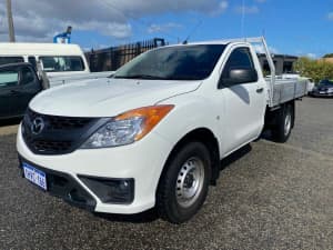 2012 Mazda BT-50 XT (4x2) White 6 Speed Manual Cab Chassis Wangara Wanneroo Area Preview