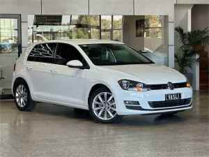 2013 Volkswagen Golf VII MY14 103TSI DSG Highline Pure White 7 Speed Sports Automatic Dual Clutch