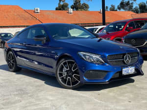 2017 Mercedes-Benz C-Class C205 807+057MY C43 AMG 9G-Tronic 4MATIC Blue 9 Speed Sports Automatic