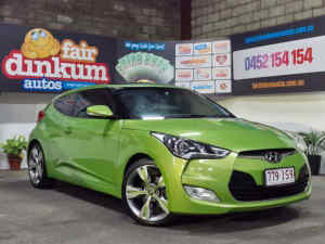 2012 Hyundai Veloster FS + Coupe Green 6 Speed Manual Hatchback