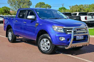 2014 Ford Ranger PX XLS Double Cab Blue 6 Speed Manual Utility
