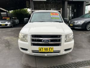 2007 Ford Ranger PJ XL Cab Chassis 2dr Man 5sp 2.5DT White Manual Cab Chassis
