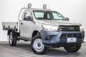 2021 Toyota Hilux GUN135R Workmate 4x2 Hi-Rider Silver 6 Speed Manual Cab Chassis