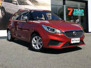2020 MG MG3 SZP1 MY21 Core Red 4 Speed Automatic Hatchback