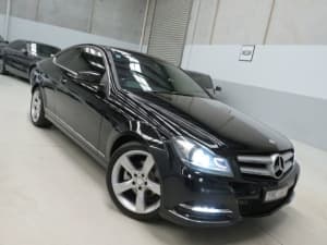 2011 Mercedes-Benz C-Class C204 C250 BlueEFFICIENCY 7G-Tronic + Black 7 Speed Sports Automatic Coupe