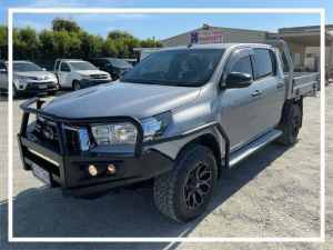 2020 Toyota Hilux GUN126R SR Double Cab Silver, Chrome 6 Speed Sports Automatic Cab Chassis
