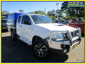 2011 Toyota Hilux KUN26R MY11 Upgrade SR (4x4) White 5 Speed Manual X Cab Cab Chassis