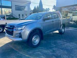 2023 Isuzu D-MAX RG MY23 SX Crew Cab Silver 6 Speed Sports Automatic Cab Chassis Burwood Whitehorse Area Preview