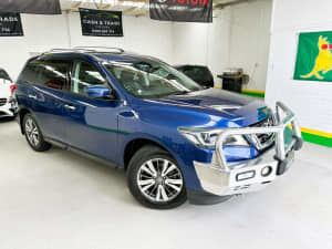 2018 Nissan Pathfinder R52 MY17 Series 2 ST-L (4x2) Blue Continuous Variable Wagon