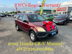 2002 Honda CR-V MY02 (4x4) Red 5 Speed Manual Wagon Archerfield Brisbane South West Preview