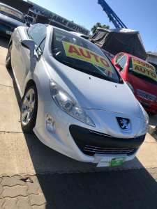 2009 Peugeot 308 T7 CC S White 4 Speed Sports Automatic Convertible