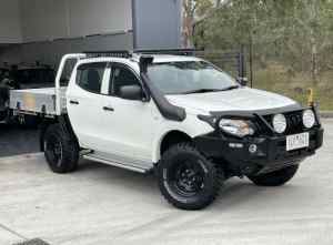 2017 Mitsubishi Triton MQ MY18 GLX Double Cab White 6 Speed Manual Cab Chassis Mill Park Whittlesea Area Preview