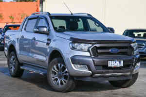 2017 Ford Ranger PX MkII 2018.00MY Wildtrak Double Cab Silver 6 Speed Sports Automatic Utility
