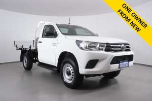 2020 Toyota Hilux GUN126R MY19 Upgrade SR (4x4) White 6 Speed Automatic Cab Chassis