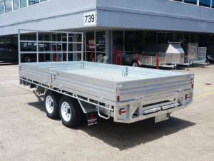 0% interest - New 12x7 Flat Top Tandem Axle Trailer For Sale