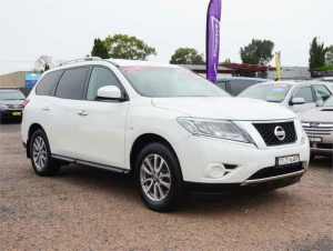 2016 Nissan Pathfinder R52 Series II MY17 ST X-tronic 2WD White 1 Speed Constant Variable Wagon