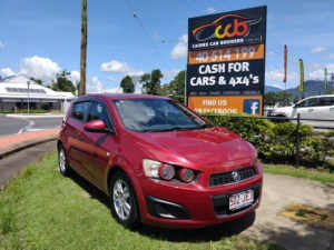 2012 Holden Barina TM MY13 CD Red 6 Speed Automatic Hatchback