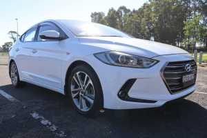 2018 Hyundai Elantra AD MY18 Trophy White 6 Speed Sports Automatic Sedan
