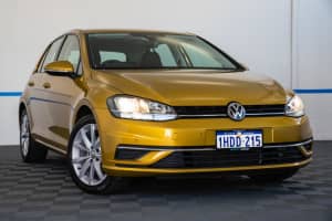 2017 Volkswagen Golf 7.5 MY18 110TSI DSG Comfortline 6t6t Turmeric Yellow (mp) 7 Speed