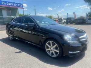 2015 Mercedes-Benz C180 W204 MY14 Black 7 Speed Automatic G-Tronic Coupe