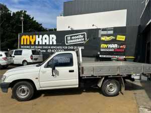 2002 Toyota Hilux RZN147R Workmate White 5 Speed Manual Cab Chassis