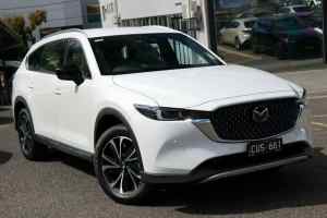 2023 Mazda CX-8 KG4W2A D35 SKYACTIV-Drive i-ACTIV AWD Touring Active White 6 Speed Sports Automatic