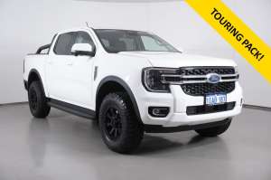 2023 Ford Ranger PY MY23.5 XLT 3.0 (4x4) White 10 Speed Automatic Double Cab Chassis