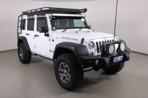2014 Jeep Wrangler Unlimited JK MY13 Rubicon (4x4) White 5 Speed Automatic Softtop