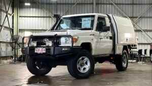 2010 Toyota Landcruiser VDJ79R MY10 Workmate White 5 Speed Manual Cab Chassis