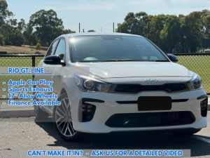 2021 Kia Rio YB MY22 GT-Line DCT Clear White 7 Speed Sports Automatic Dual Clutch Hatchback
