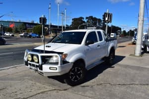2008 Toyota Hilux KUN26R MY08 SR Xtra Cab White 5 Speed Manual Cab Chassis