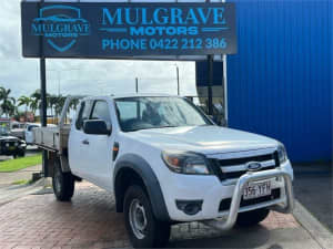 2009 Ford Ranger PJ 07 Upgrade XL (4x2) White 5 Speed Manual Super Cab Chassis