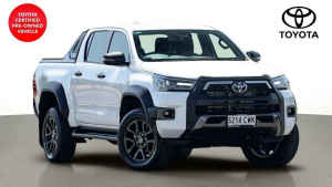 2023 Toyota Hilux GUN126R Rogue Double Cab White 6 Speed Sports Automatic Utility