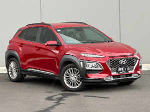 2020 Hyundai Kona OS.3 MY20 Elite 2WD Red 6 Speed Sports Automatic Wagon Hoppers Crossing Wyndham Area Preview