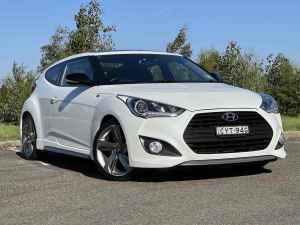 2015 Hyundai Veloster FS4 Series II SR Coupe D-CT Turbo White 7 Speed Sports Automatic Dual Clutch