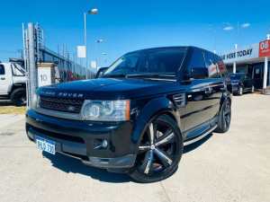 2010 Land Rover Range Rover Sport L320 11MY TDV6 Autobiography Black 6 Speed Sports Automatic Wagon