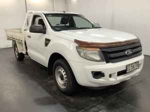 2015 Ford Ranger PX XL 2.2 (4x2) White 6 Speed Manual Cab Chassis