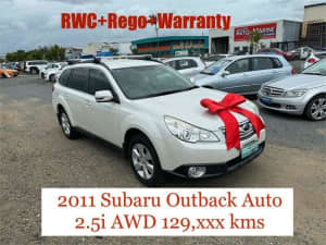 2011 Subaru Outback MY11 2.5I Touring White Continuous Variable Wagon Archerfield Brisbane South West Preview