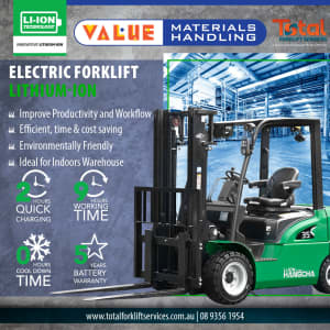 Brand New 1.8T XC Series Lithium Ion Electric Forklift! Cannington Canning Area Preview