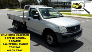 2003 Holden Rodeo RA DX Astral Silver 5 Speed Manual Cab Chassis
