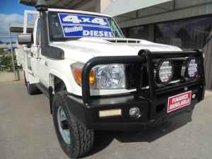 2017 Toyota Landcruiser VDJ79R Workmate White 5 Speed Manual Cab Chassis Edwardstown Marion Area Preview